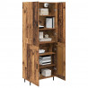 Highboard 2 pcs Stare drewno Drewno inżynieryjne i szkło