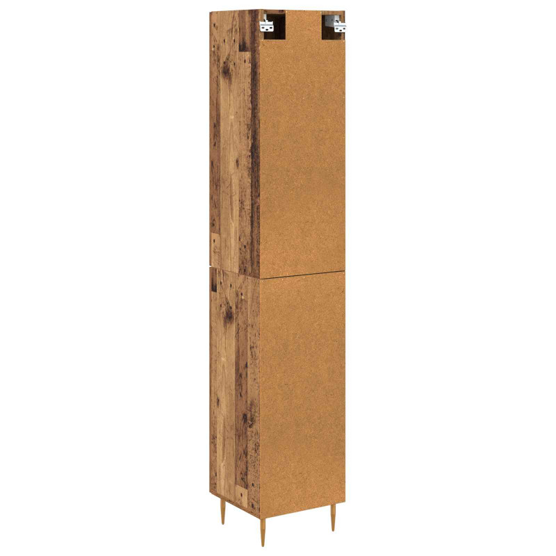 Highboard 2 pcs Stare drewno Materiał drewnopochodny