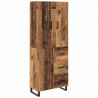 Highboard z szufladą 2 pcs Stare drewno 69,5 x 34 x 180 cm