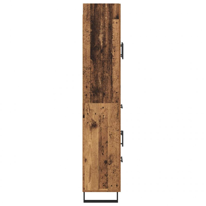 Highboard z szufladą 2 pcs Stare drewno 69,5 x 34 x 180 cm