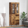 Highboard z szufladą 2 pcs Stare drewno Materiał drewnopochodny