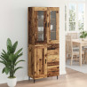 Highboard z szufladą 2 pcs Stare drewno Materiał drewnopochodny