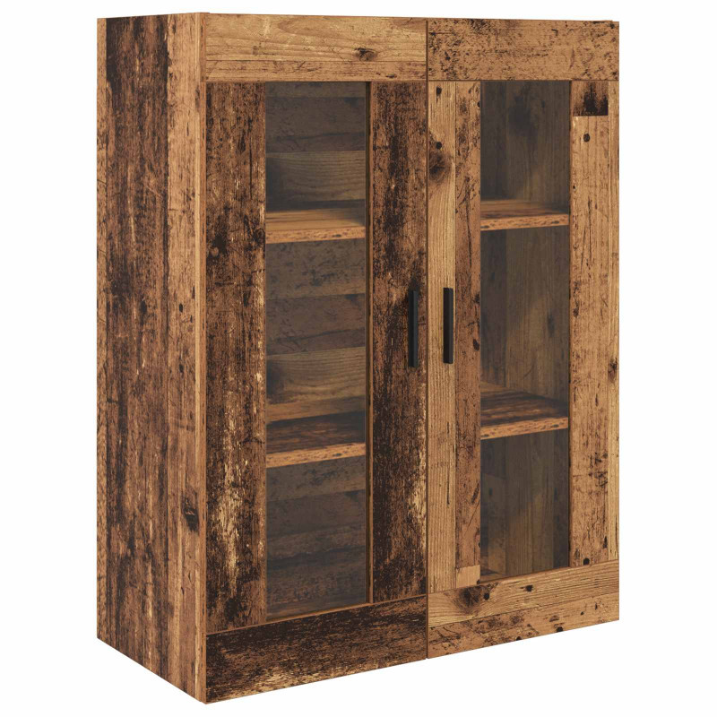 Highboard z szufladą 2 pcs Stare drewno Materiał drewnopochodny