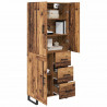 Highboard z szufladą 2 pcs Stare drewno 69,5 x 34 x 180 cm