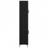 Highboard 2 pcs Czarny Dąb Materiał drewnopochodny
