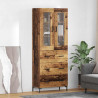 Highboard z szufladą 2 pcs Stare drewno Materiał drewnopochodny
