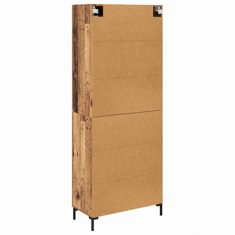 Highboard z szufladą 2 pcs Stare drewno Materiał drewnopochodny