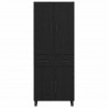 Highboard Czarny Dąb 69,5 x 34 x 180 cm Materiał drewnopochodny