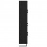 Highboard Czarny Dąb 69,5 x 34 x 180 cm Materiał drewnopochodny