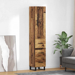Highboard z szufladą Stare drewno 34,5 x 34 x 180 cm