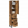 Highboard z szufladą Stare drewno 34,5 x 34 x 180 cm