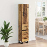 Highboard z szufladą Stare drewno 34,5 x 34 x 180 cm