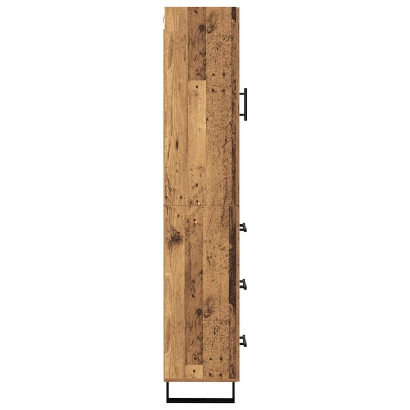 Highboard z szufladą Stare drewno 34,5 x 34 x 180 cm