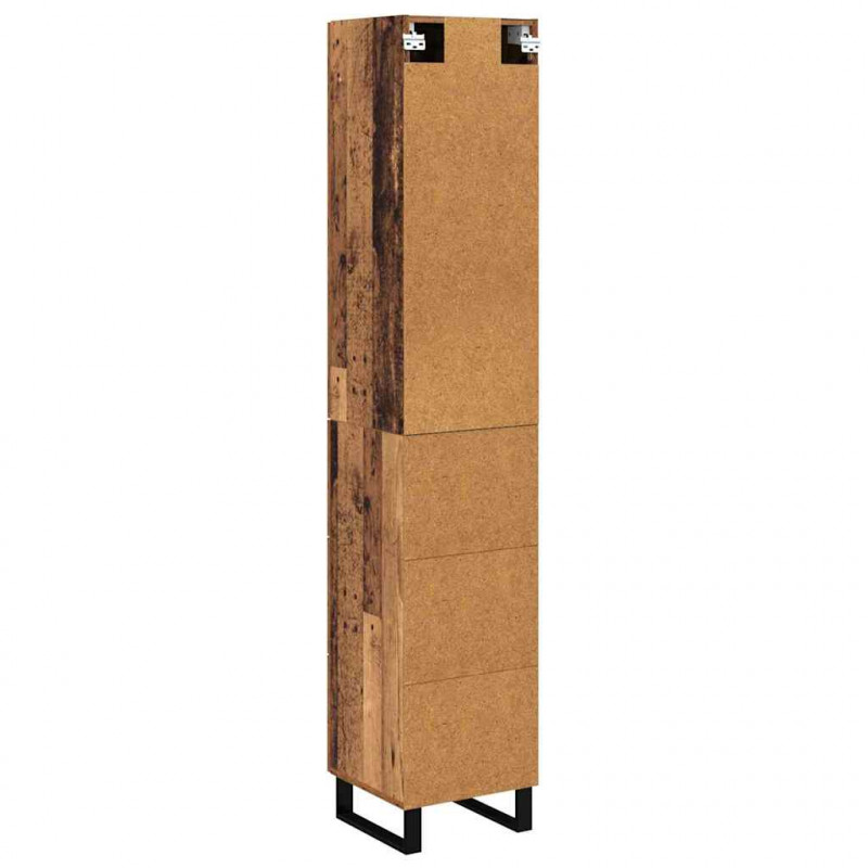 Highboard z szufladą Stare drewno 34,5 x 34 x 180 cm