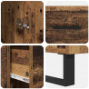 Highboard z szufladą Stare drewno 34,5 x 34 x 180 cm