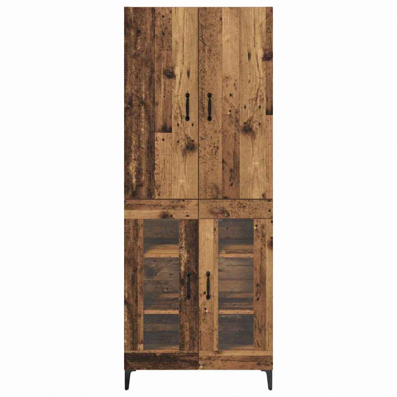 Highboard Montowane na ścianie Stare drewno 69,5 x 34 x 180 cm