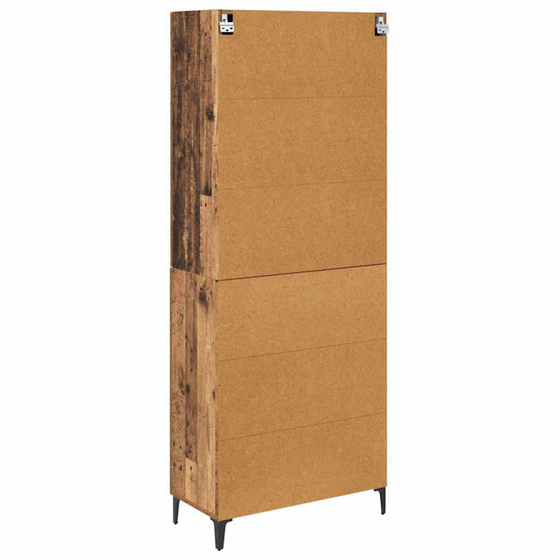 Highboard Montowane na ścianie Stare drewno 69,5 x 34 x 180 cm
