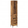 Highboard z szufladą Stare drewno 34,5 x 34 x 180 cm