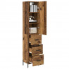 Highboard z szufladą Stare drewno 34,5 x 34 x 180 cm