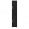 Highboard 2 pcs Czarny Dąb Materiał drewnopochodny