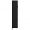 Highboard 2 pcs Czarny Dąb Materiał drewnopochodny