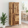 Highboard z szufladą 2 pcs Stare drewno Materiał drewnopochodny