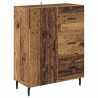 Highboard z szufladą 2 pcs Stare drewno Materiał drewnopochodny