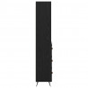 Highboard Czarny dąb 69,5 x 34 x 180 cm Materiał drewnopochodny