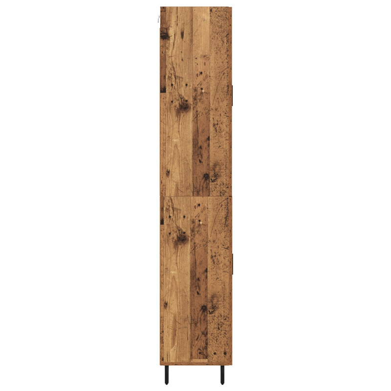 Highboard z szufladą 2 pcs Stare drewno Materiał drewnopochodny