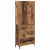 Highboard Montowane na ścianie Stare drewno 69,5 x 34 x 180 cm