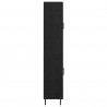 Highboard Czarny Dąb 69,5 x 34 x 180 cm Materiał drewnopochodny