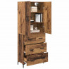 Highboard Montowane na ścianie Stare drewno 69,5 x 34 x 180 cm