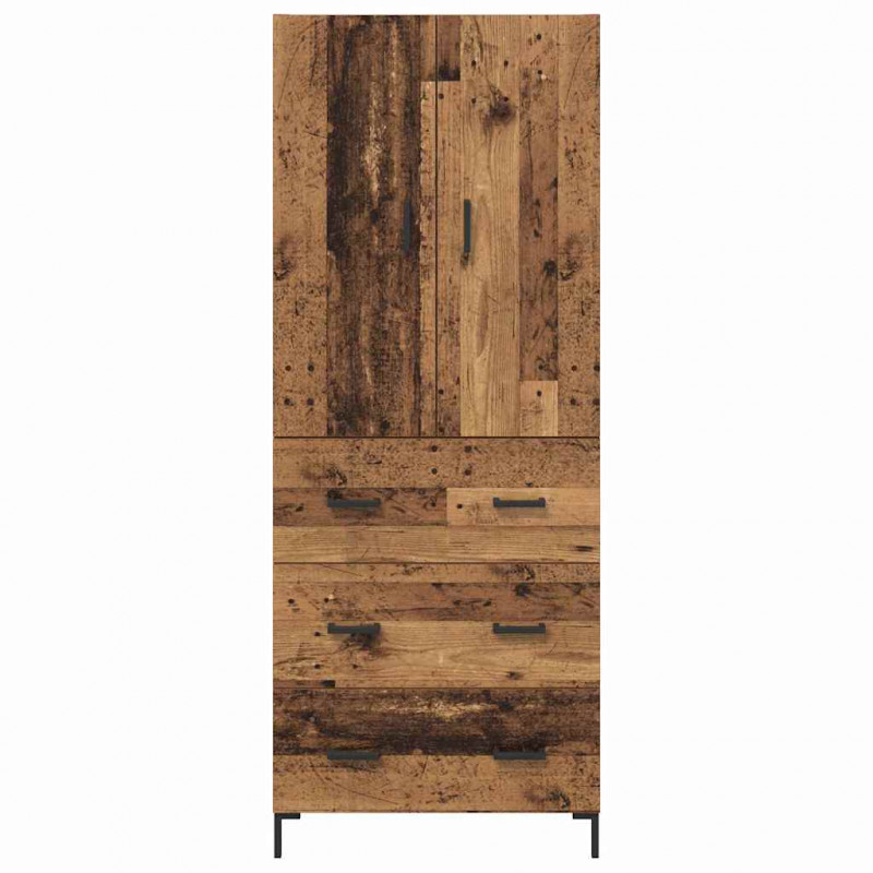 Highboard Montowane na ścianie Stare drewno 69,5 x 34 x 180 cm