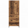 Highboard Montowane na ścianie Stare drewno 69,5 x 34 x 180 cm