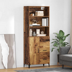 Highboard z szufladą Stare drewno 69,5 x 34 x 180 cm