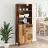 Highboard z szufladą Stare drewno 69,5 x 34 x 180 cm