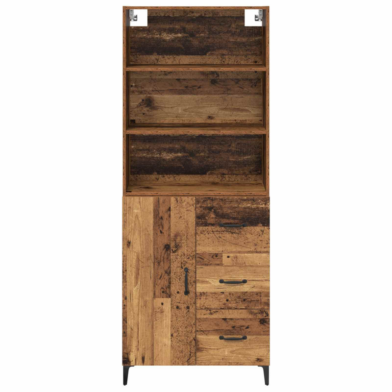 Highboard z szufladą Stare drewno 69,5 x 34 x 180 cm