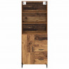 Highboard z szufladą Stare drewno 69,5 x 34 x 180 cm