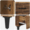 Highboard z szufladą Stare drewno 69,5 x 34 x 180 cm