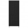 Highboard Czarny Dąb 69,5 x 34 x 180 cm Materiał drewnopochodny