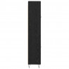 Highboard Czarny Dąb 69,5 x 34 x 180 cm Materiał drewnopochodny