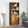 Highboard z szufladą Stare drewno 69,5 x 32,5 x 180 cm