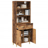 Highboard z szufladą Stare drewno 69,5 x 32,5 x 180 cm