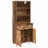Highboard z szufladą Stare drewno 69,5 x 32,5 x 180 cm