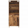 Highboard z szufladą Stare drewno 69,5 x 32,5 x 180 cm