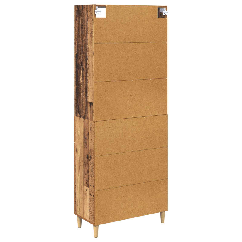 Highboard z szufladą Stare drewno 69,5 x 32,5 x 180 cm
