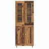 Highboard 2 pcs Stare drewno Materiał drewnopochodny