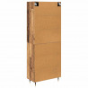 Highboard 2 pcs Stare drewno Materiał drewnopochodny