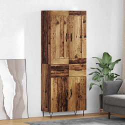 Highboard z szufladą Stare drewno 69,5 x 34 x 180 cm