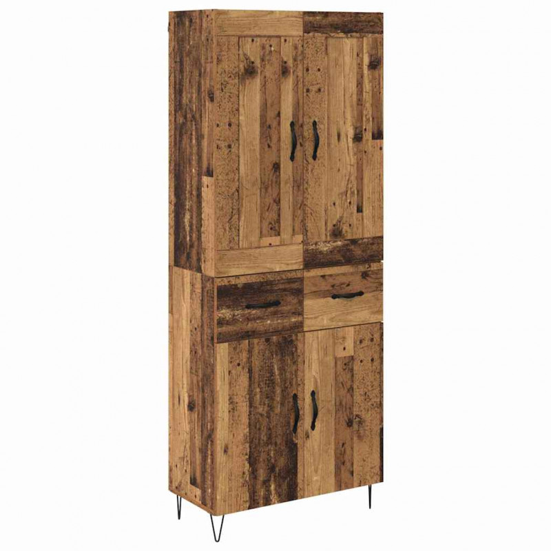 Highboard z szufladą Stare drewno 69,5 x 34 x 180 cm